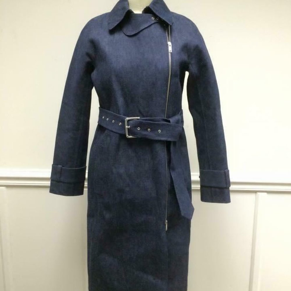 NWT J.Crew $795 COLLECTION Bonded Denim Coat B1189